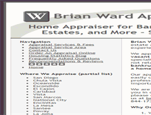Tablet Screenshot of brianward.com